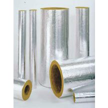 Coquille laine de roche 800 alu épaisseur 50mm diamètre 169mm longueur 1,0m