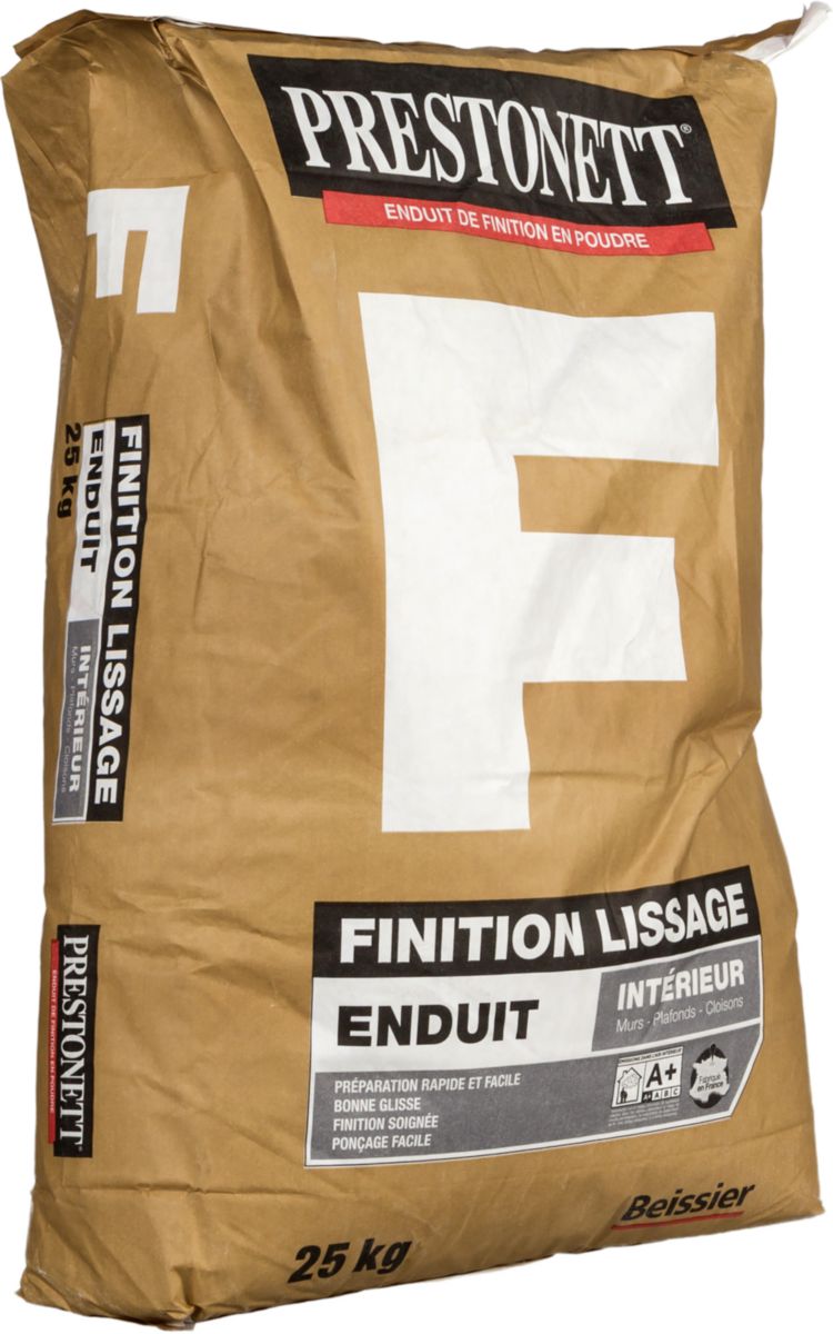 Enduit Prestonett fin, enduit en poudre, 25 kg Réf. 75039-011