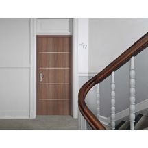 Bloc-porte palière EI30 204 x 93 cm droit P 40dB (-1,-3) prépeint Huisserie 72 résineux serrure 3 Points 4 paumelles univers joint balai