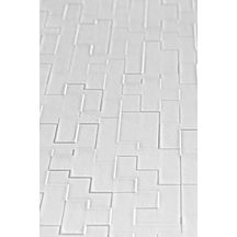 Panneau bois aggloméré décoratif 1250x2550x12mm blanc cubik