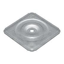 Plaquette en acier galvanisé 64x64 trou diamètre 4,7mm boîte de 1000 Réf: 294685000