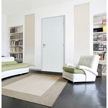 Bloc-porte alvéolaire prépeint 204x83 cm gauche P à recouvrement - H90 Néolys MDF 3 fiches - serrure clé L axe à 40