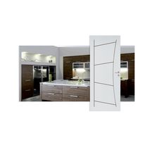 Bloc-porte SIKIM alvéolaire prépeint 204x83 cm gauche P à recouvrement - H90 Néolys MDF 3 fiches - serrure clé L axe à 40 - emballé