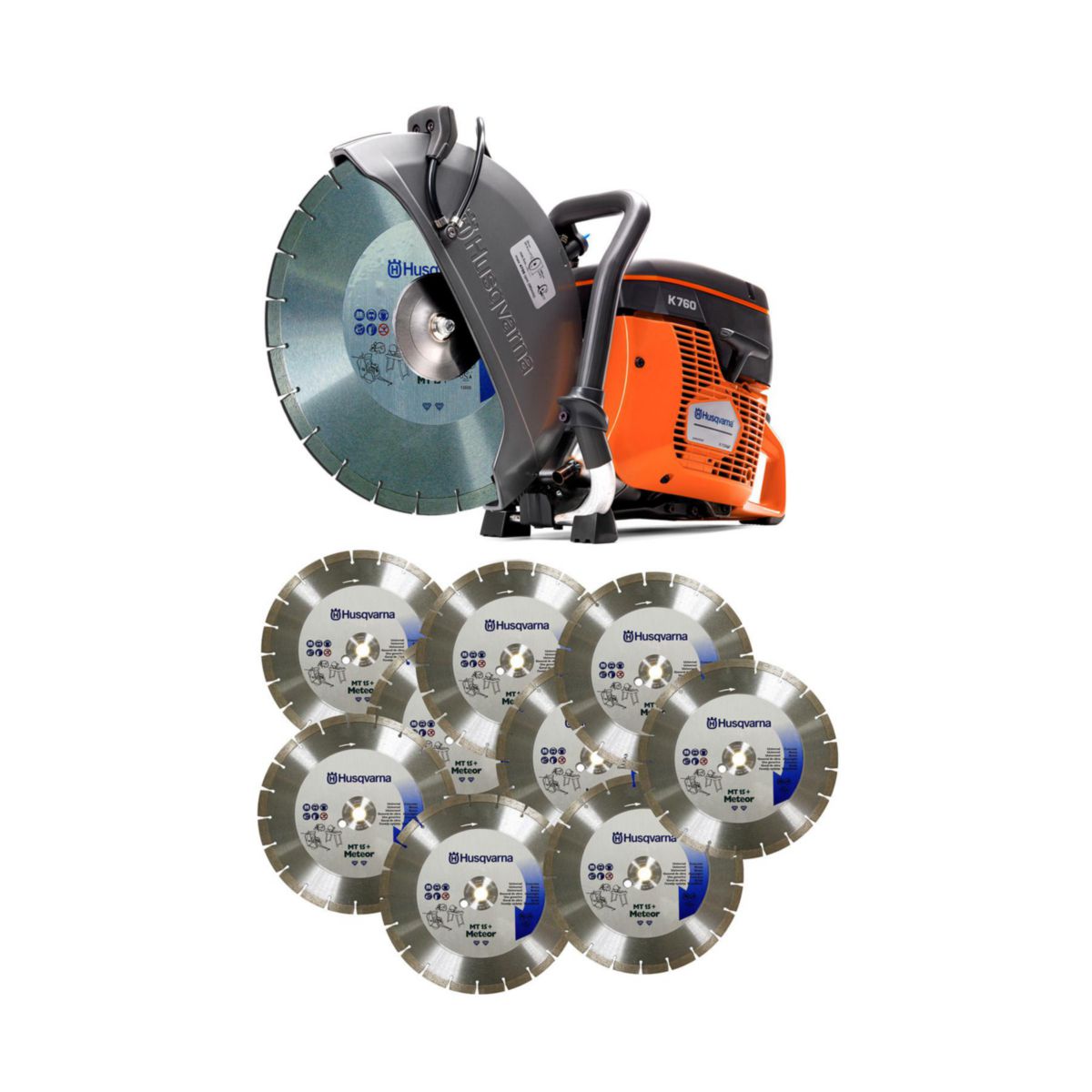 Découpeuse K770 14'' + 10 disques tacti cut S50+ Ø350 hauteur segments 13mm