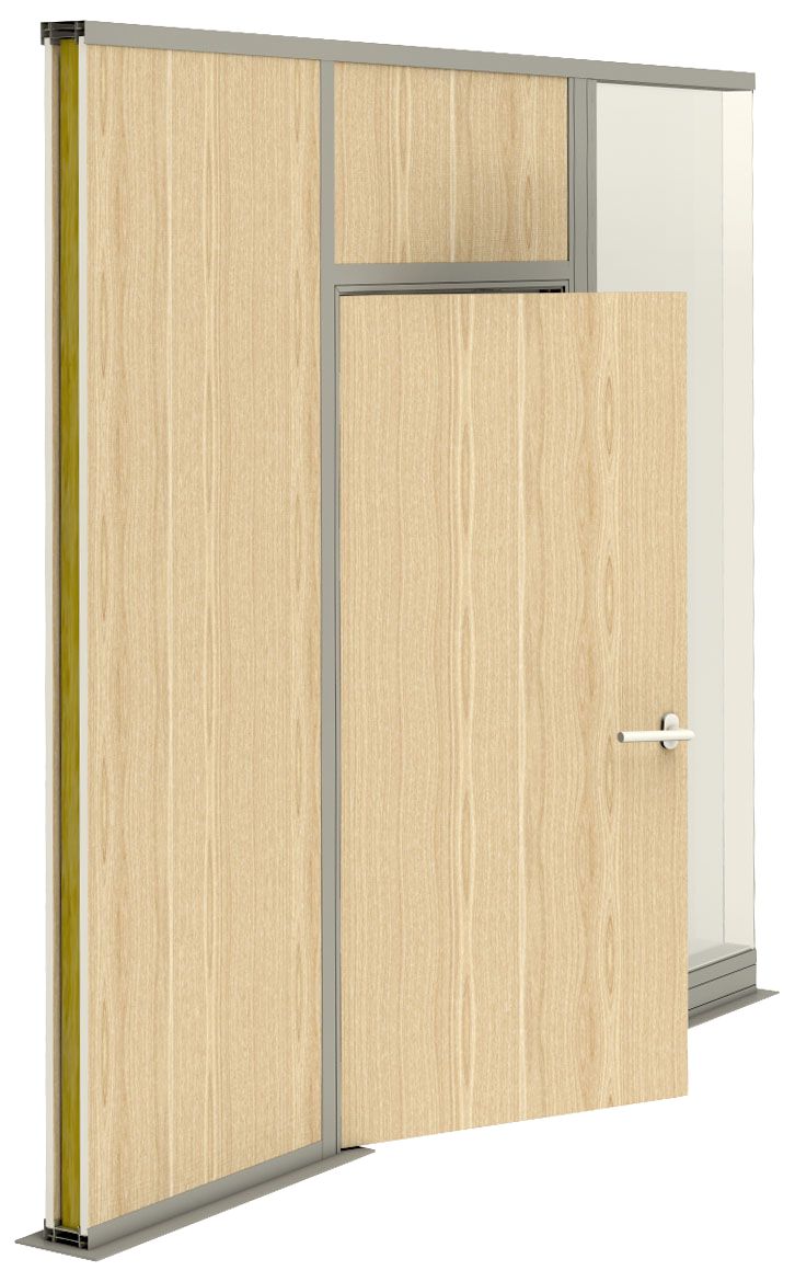 Porte ouvrante stratifiée 1V 2040 x 830 x 40 MTCB blanche