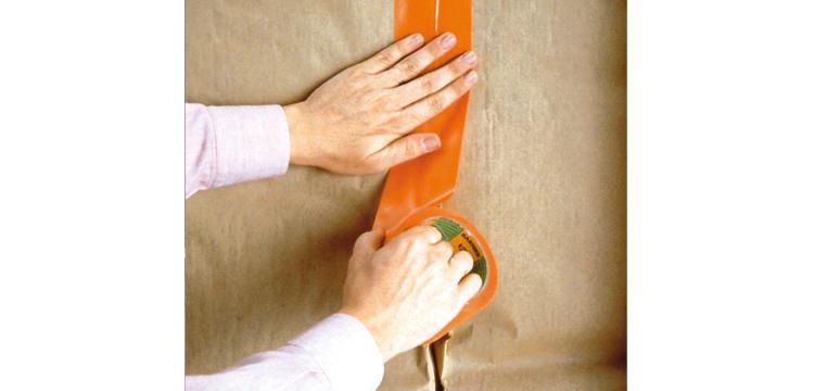 Ruban adhésif PVC plastifié - orange - 6095 - longueur 33 m - largeur 75 mm Réf. 115483