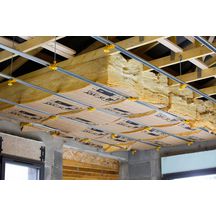 Laine de verre revêtue kraft IBR Revêtu Kraft 200 4,5x1,2m R=5,00 m².k/w ACERMI 02/018/052