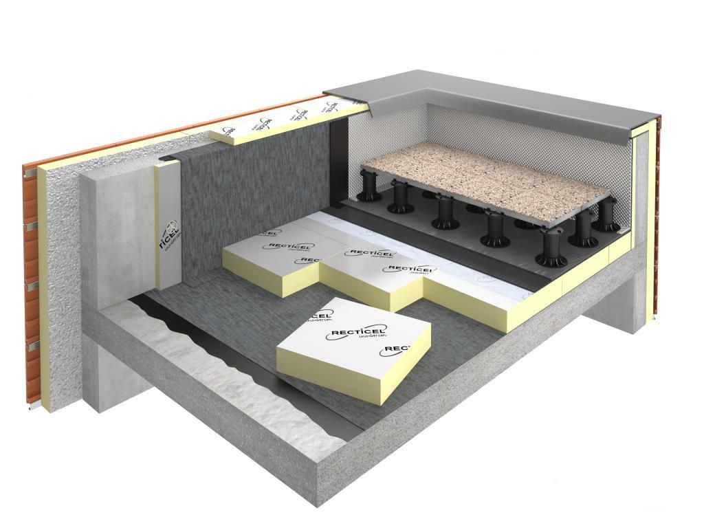 Panneau isolant polyuréthane Eurothane Autopro SI épaisseur 100mm 0,6x0,6m R= 4,55 m².k/w