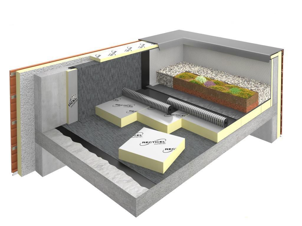Panneau isolant polyuréthane Eurothane Autopro SI épaisseur 100mm 0,6x0,6m R= 4,55 m².k/w