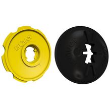 Pastille Optima pour isolation de mur par l'intérieur plastique noir/jaune boîte de 50 pcs