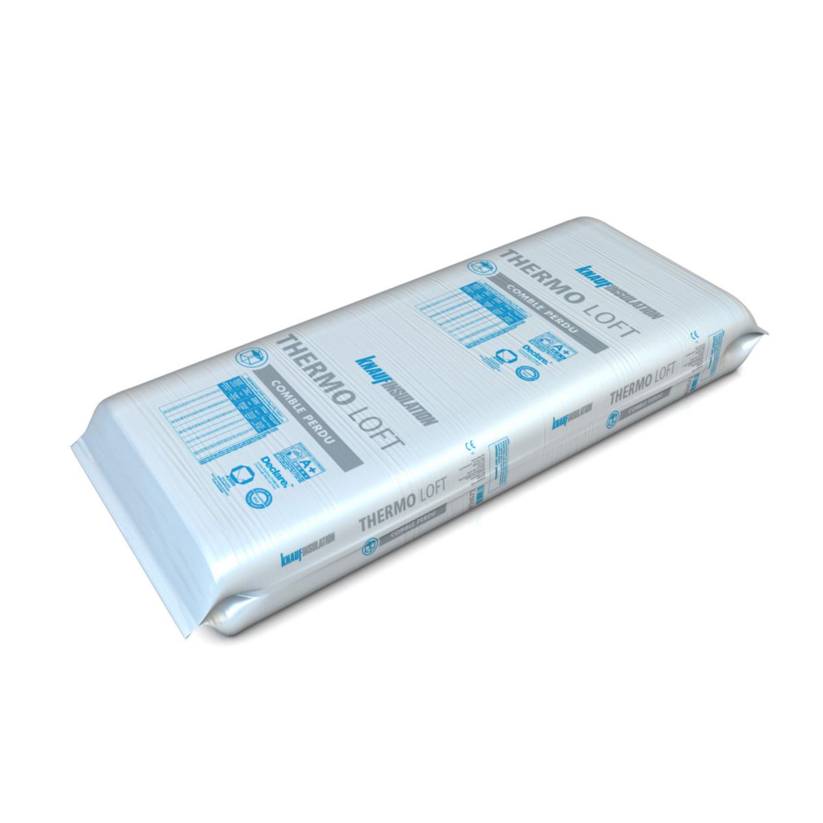 Laine de verre à souffler Thermo loft ACERMI N 13/016/850 sac de 16,6kg