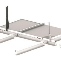 Profilé porteur universel lumière 100mm 2700S1001 38x15mm blanc longueur 3,6m Ref. 166733