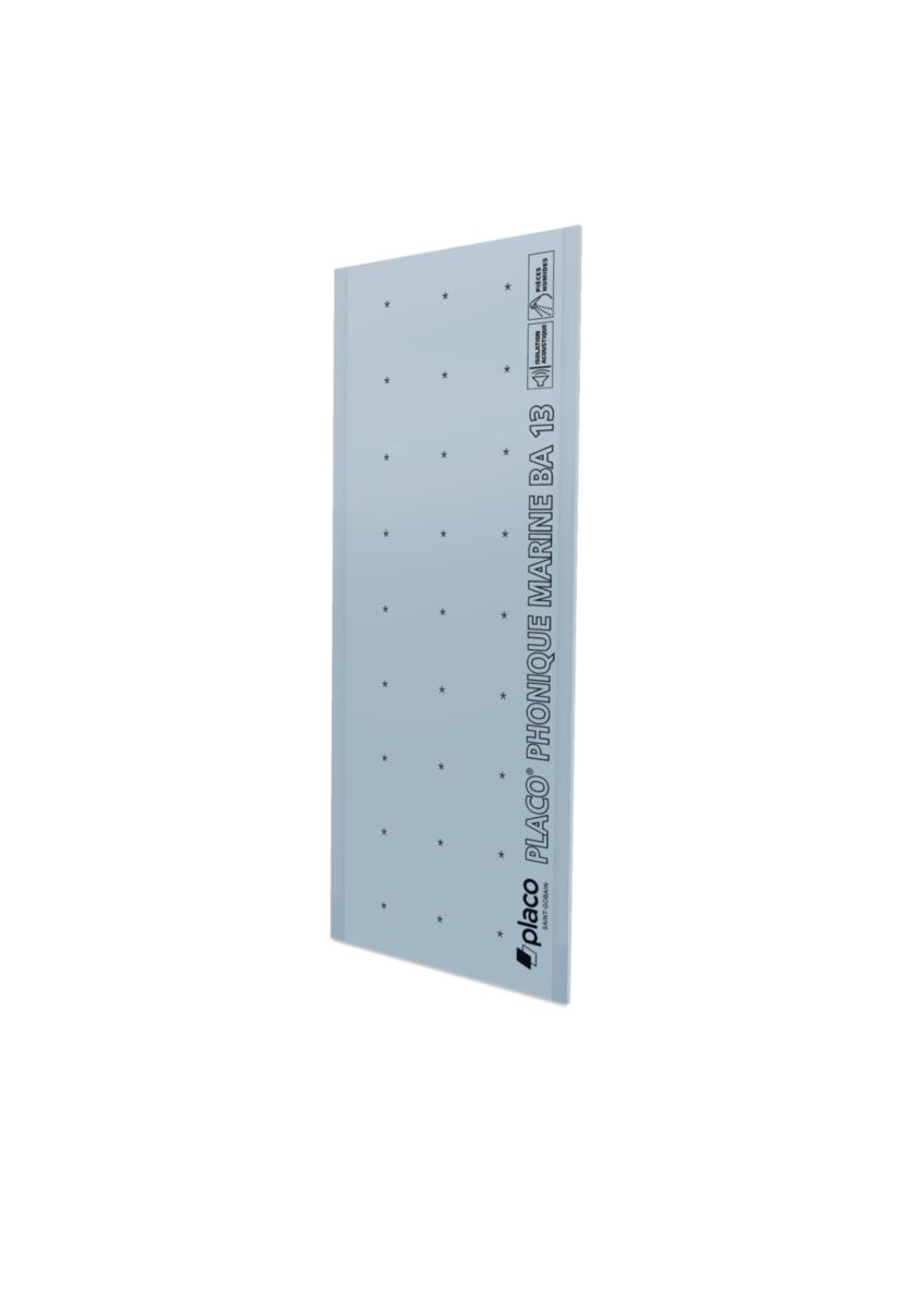 Plaque acoustique BA13 Phonique marine 2,5x1,2m