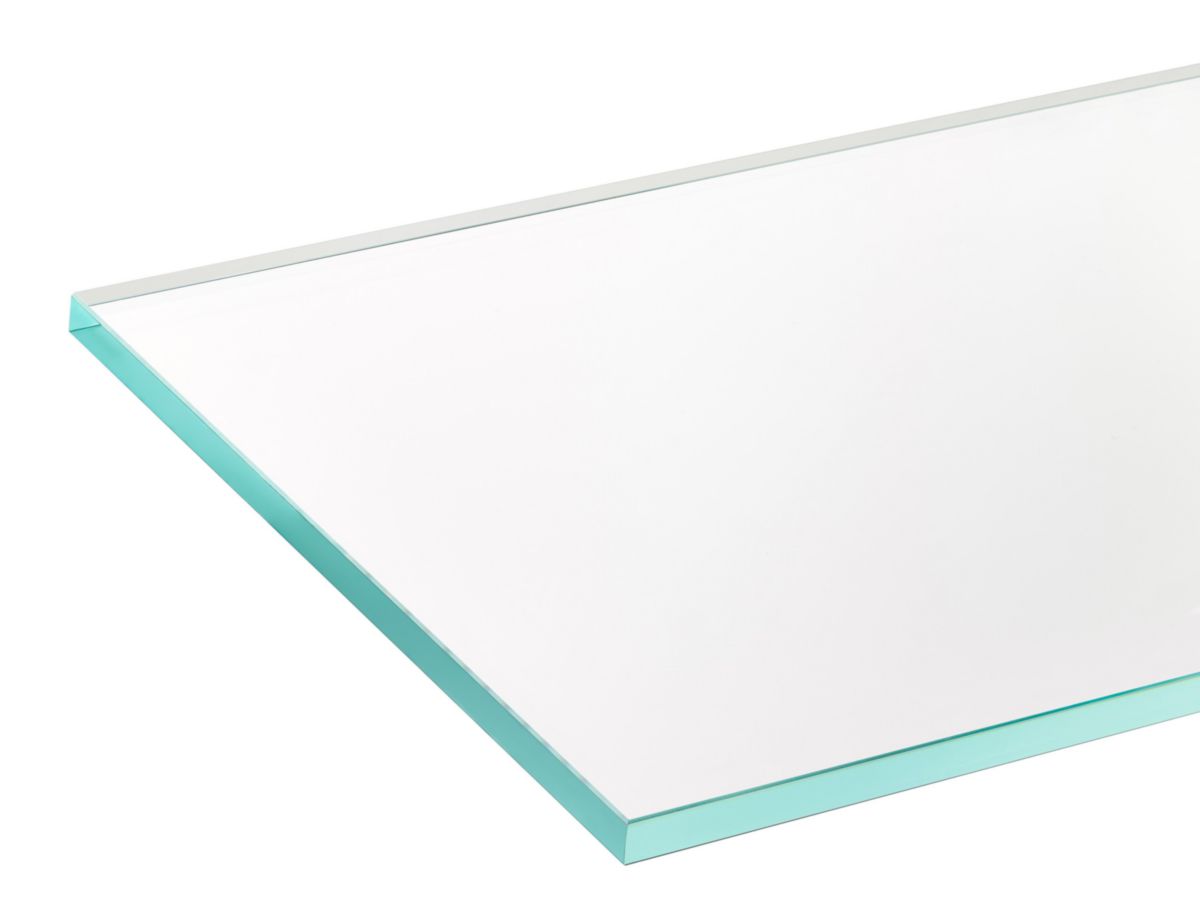 Verre SGG 4mm Planiclear joint plat poli
