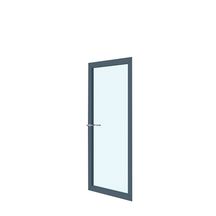 Porte cadre alu ouvrante simple vitrage toute hauteur blanc 730 mm hauteur 2040 mm