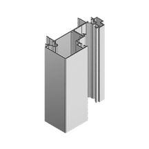 Kit huisserie carrée bois et cadre alu 2 vantaux toute hauteur blanc 1460 mm 3,00 m