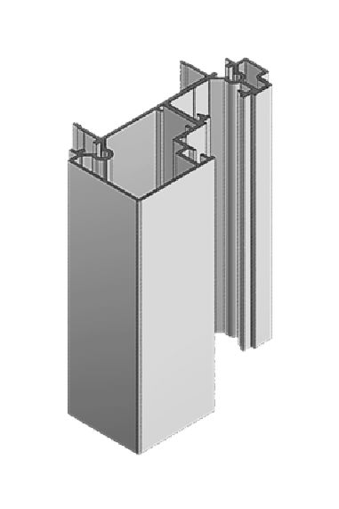 Kit huisserie carrée bois et cadre alu 2 vantaux toute hauteur blanc 1460 mm 3,00 m