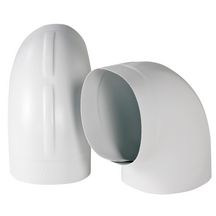 Coude PVC 3D soudé en 2 parties diamètre _35mm épaisseur 30mm