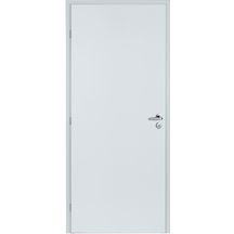 Bloc-porte alvéolaire prépeint 204x83 cm gauche P à recouvrement - H90 Néolys MDF 3 fiches - serrure clé L axe à 40
