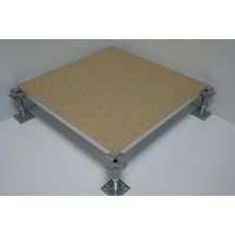 Dalle nue BUROBOX en agglo de 30 mm dans bac acier 0,60x0,60 m sans revêtement Dalle nue BUROBOX en agglo de 30 mm dans bac acier 0,60x0,60 m sans revêtement