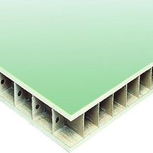 Cloison alvéolaire hydrofuge de distribution Placopan Marine 50 2,5x1,2 m ép. 50 mm