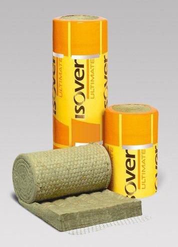 Nappe en laine minérale ULTIMATE U PROTECT WIRED MAT cousue sur un grillage galvanisé 4.0 épaisseur 100mm 600x3000mm