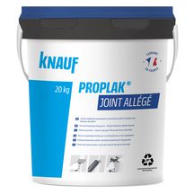 Knauf PROPLAK Joint Allégé Bleu - Enduit de jointoiement et de finition prêt à l'emploi pour plaques de plâtre - Seau de 17 litres - 584653