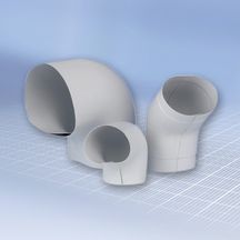 Coude Okapak PVC - Réf: PBS2730E - diamètre 27mm -épaisseur 30 mm