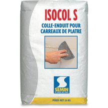 Colle-enduit pour carreaux de plâtre Isocol Super - sac de 25 kg