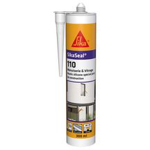 Mastic silicone spécial joint de construction - SikaSeal-110 Menuiserie & Vitrage transparent Réf. 739182