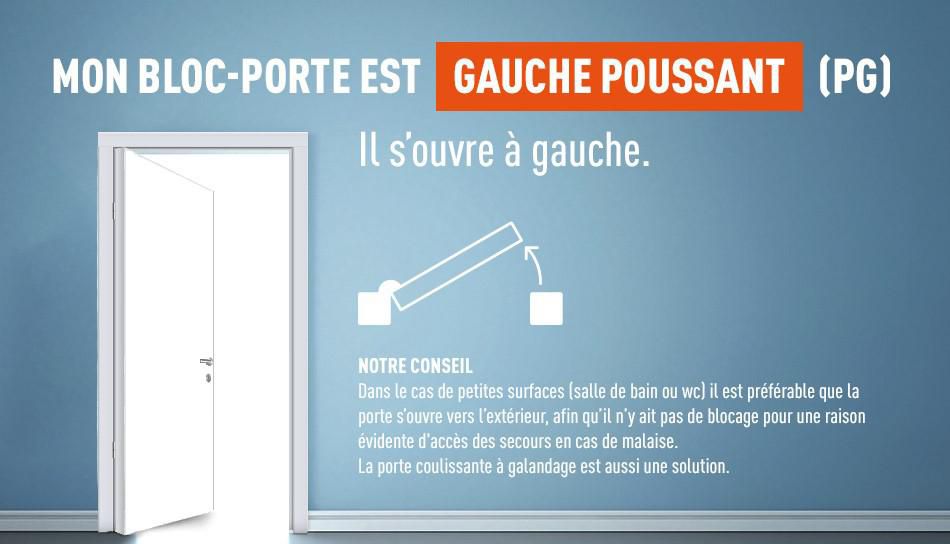 Bloc-porte SIKIM alvéolaire prépeint 204x83 cm gauche P à recouvrement - H90 Néolys MDF 3 fiches - serrure clé L axe à 40 - emballé