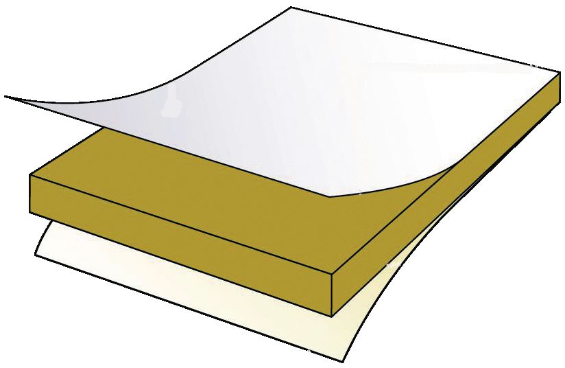 Dalle de plafond Minerval bords A blanc 600 x 600 x 15 mm