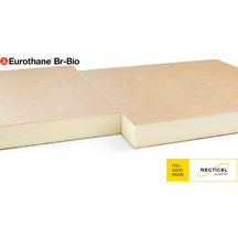Panneau de mousse rigide polyuréthane Eurothane BR-Bio épaisseur 30mm 0,6x0,6m R= 1,35 m².k/w