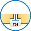 Feuilluré T24
